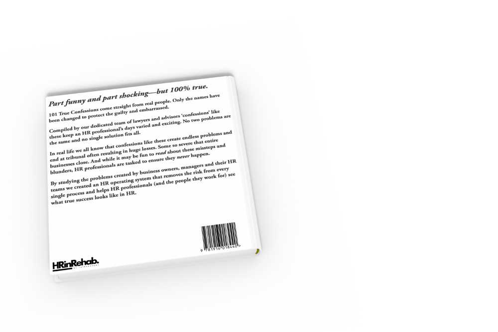 101 True Confessions Back Cover