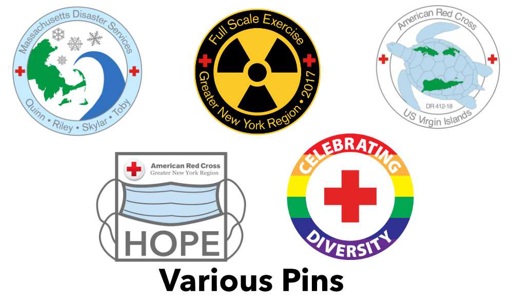 Red Cross Event Pins